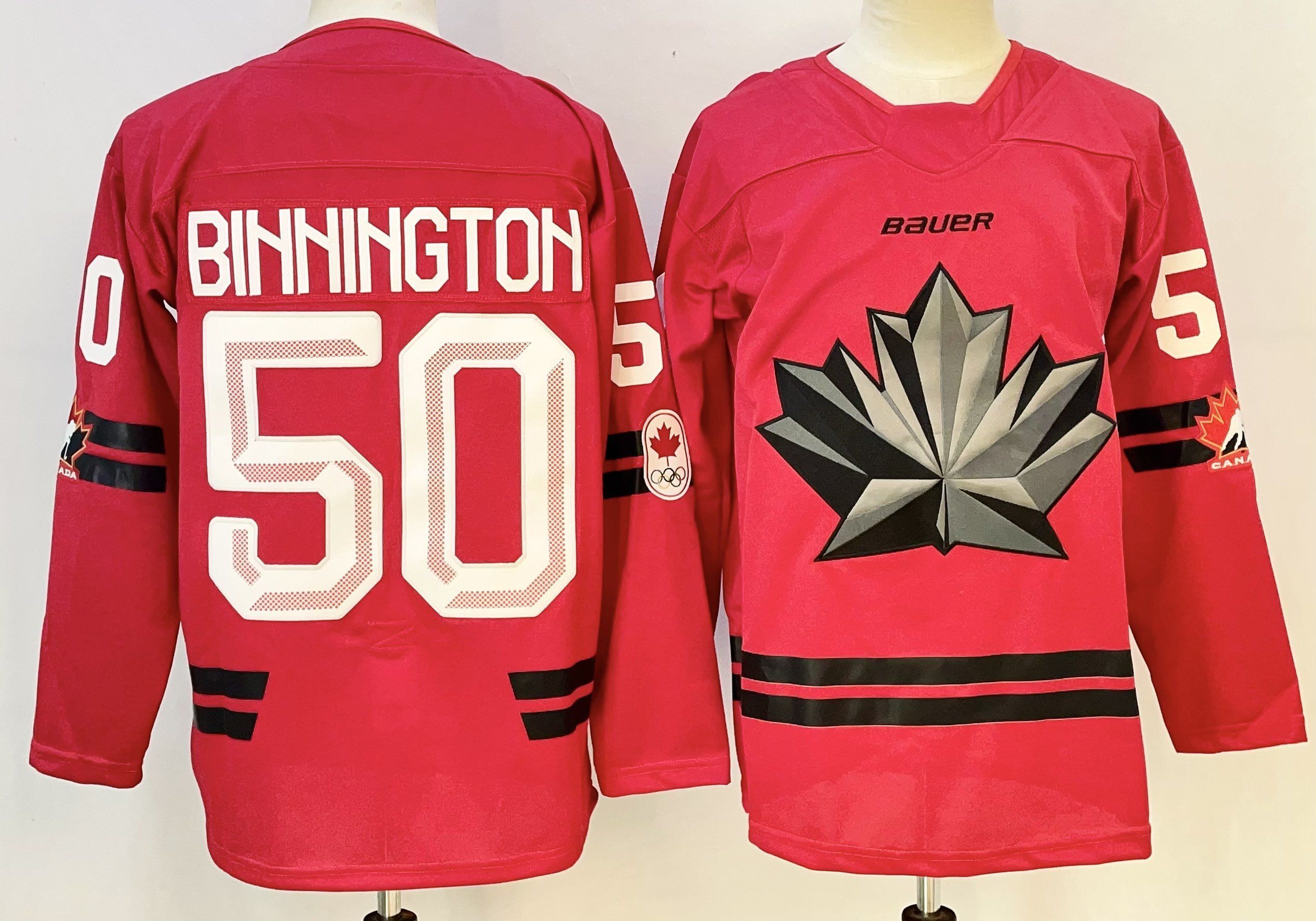 Men Canada Olympic #50 Bihhihgtoh red adidas 2026 NHL jersey 01->more nhl jerseys->NHL Jersey